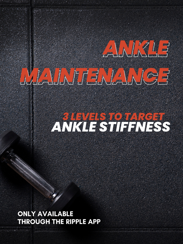 ankle stiffness workouts to get more range of motion