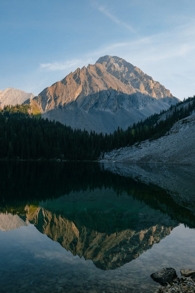 chester lake mountain reflection