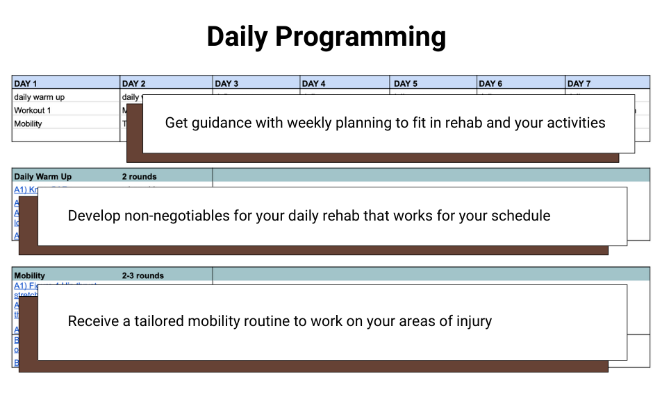 example of daily programming 